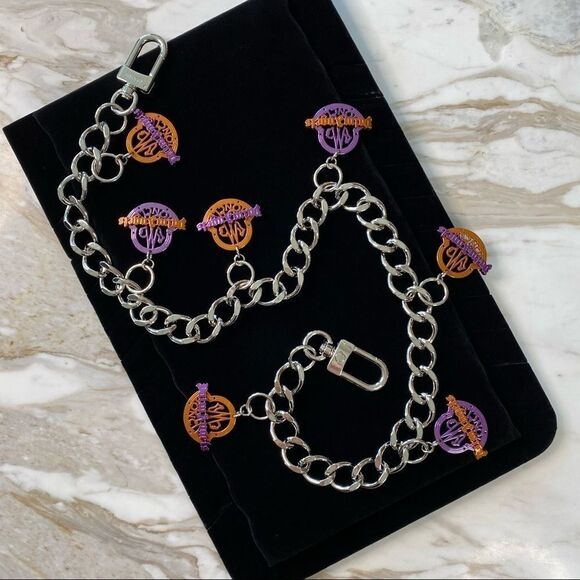 Limited Edition RARE Moncler x Palm Angels Silver Logo Chain Belt / Necklace - Picture 1 of 16